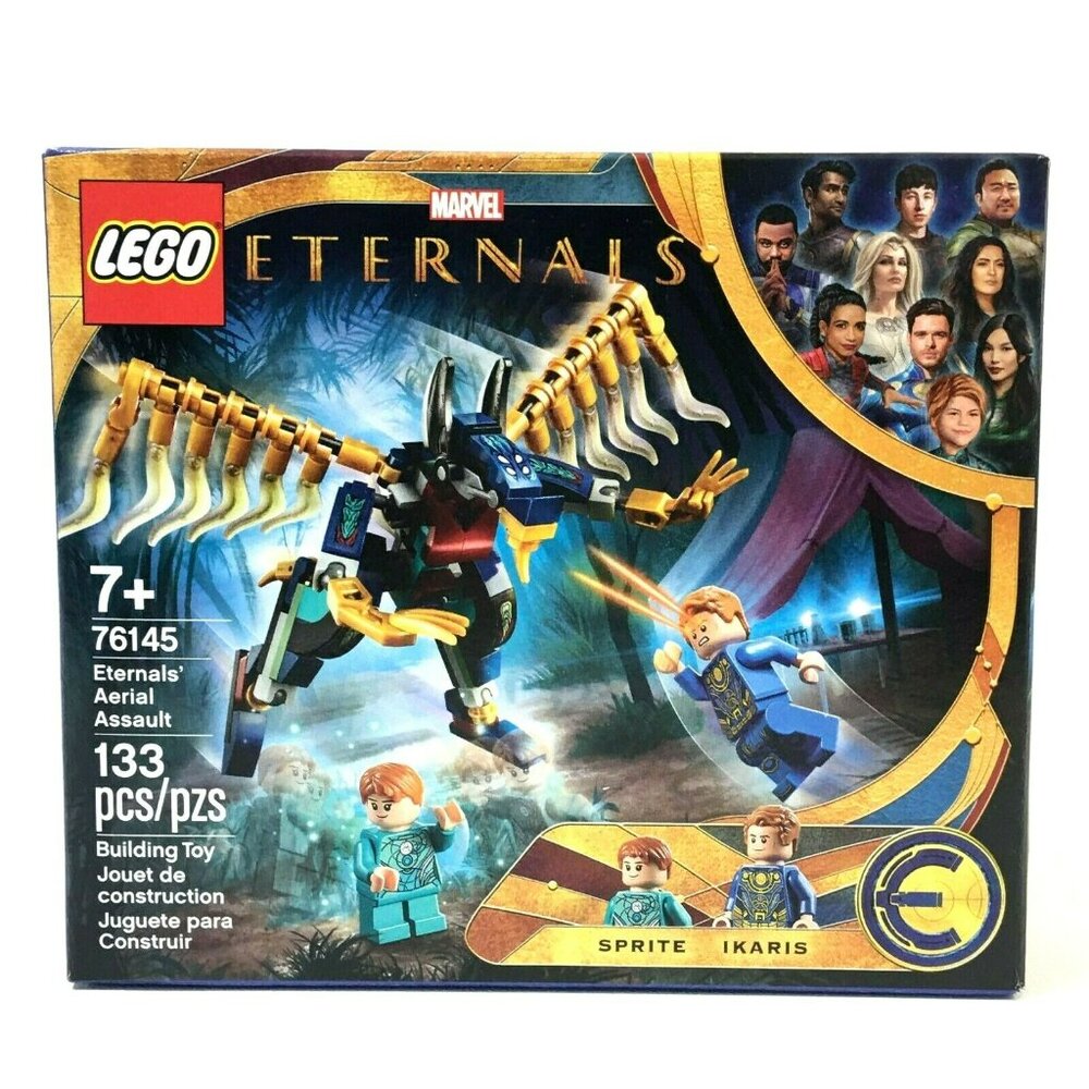 Lego Marvel Eternals Aerial Assault Building Toy 133 Pieces 76145